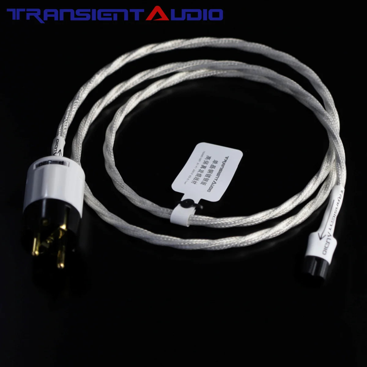 7NOCC Audiophile-grade audio power cord featuring single-crystal copper with silver plating and an mini8-shaped tail connector