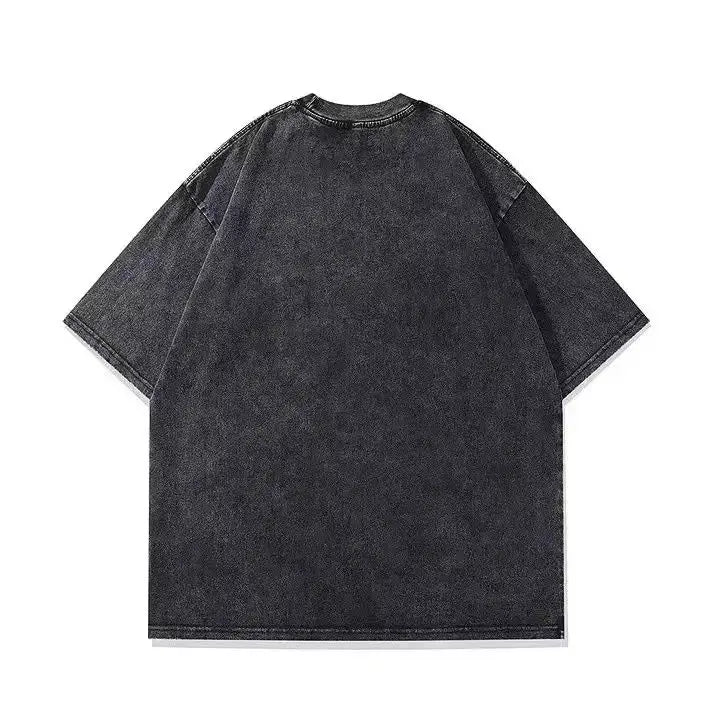 Rapper La Panter Lucho Rk Fashion Graphics Tees Men Women Casual T-shirt Short-sleeved Aesthetic Hip-hop Vintage Washed T-shirts