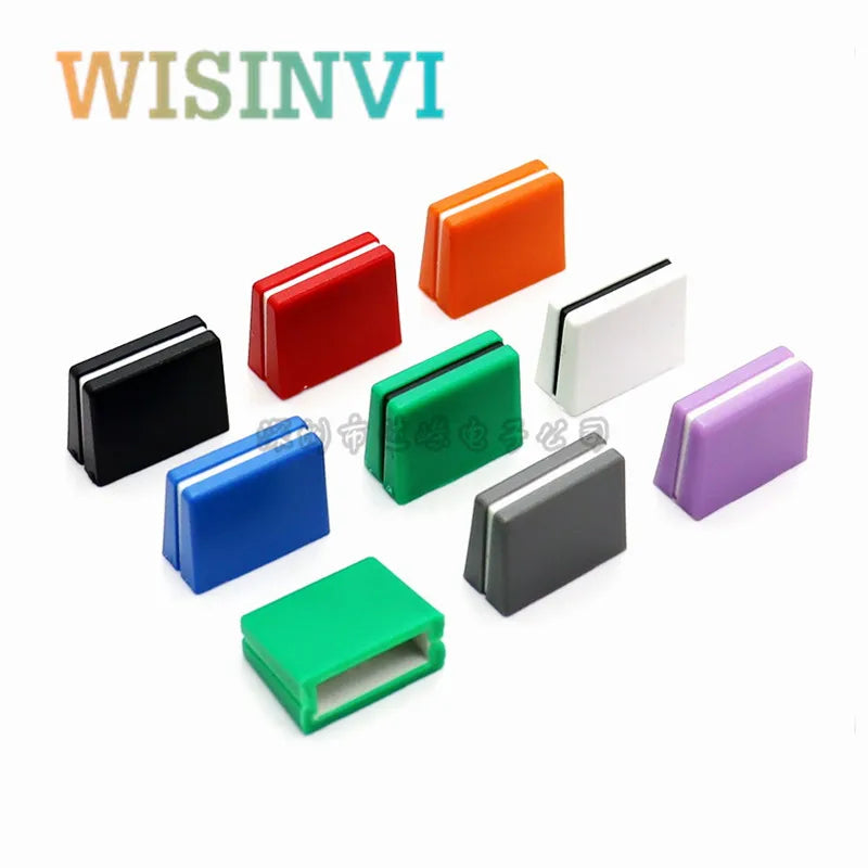 Colorful plastic magnetic equalizer pusher caps in black red orange white blue green gray and purple for pioneer djm mixer disc player