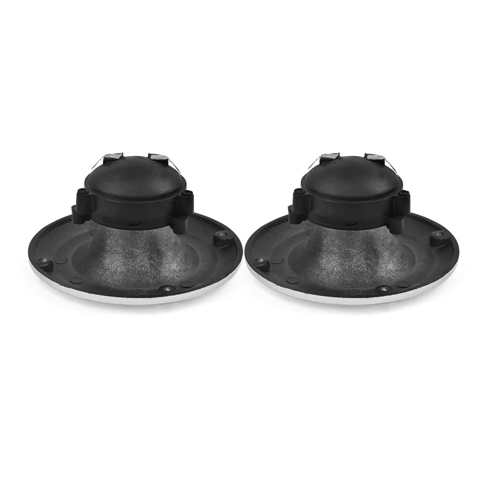 Black and silver AIYIMA 4 inch piezoelectric ceramic tweeters speaker with two wires and circular design for treble audio use