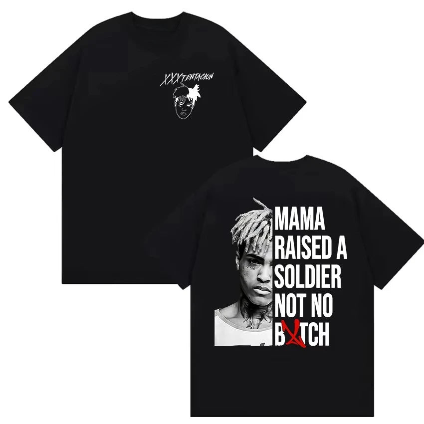 Rapper XXXTentacion Tour 2026 Graphic T Shirt Men's Vintage Hip Hop Short Sleeve T-shirts Casual pure Cotton T-shirt Streetwear