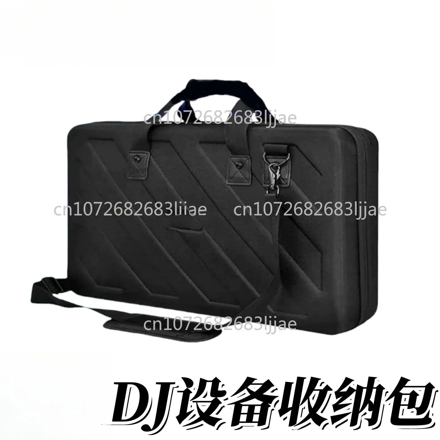 Black rugged digital hard case bag with textured surface and reinforced handles for ddj1000srt flx6 grv6 controller xdjrr