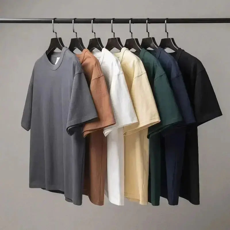 A collection of minimalist pnl le monde chico alubm graphics print summer hip hop short sleeve cotton t-shirts in muted tones