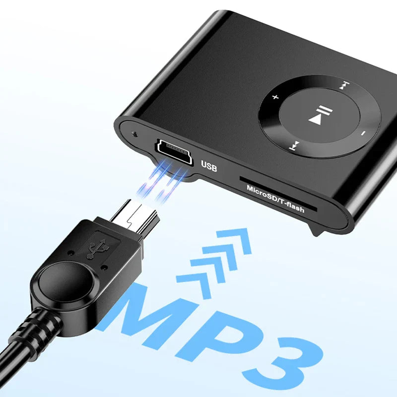 Black rectangular mp3 player with circular dial and usb microsd slot for mp4 player car dvr gps digital camera hdd use