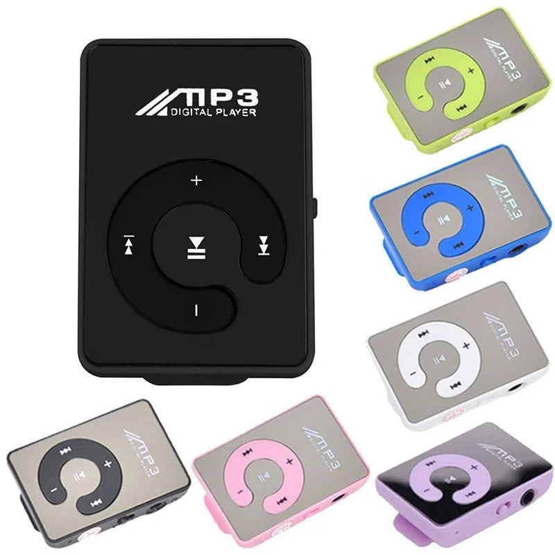 Black mp3 player with circular control pad and silver logo supports recording fm radio and micro e-books for outdoor sports walkman