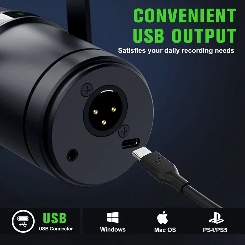 Black usb-a to 3.5mm trs adapter with gold-plated contacts for shure sm7b studio recording performance vocals