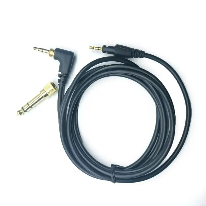 Replacement 3.5mm to 6.35mm cable extension cord with black durable insulation for pioneer dj hdj-x5 hdj-x7 hdj-s7 hdj-cx hdj-cue1 headphones