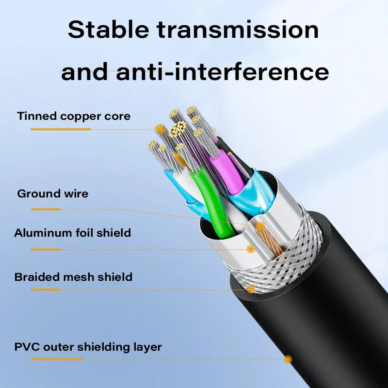 Black pvc-sheathed usb 3.0 extension cable with tinned copper conductors for 5gbps fast transmission data cable to mobile hard drive