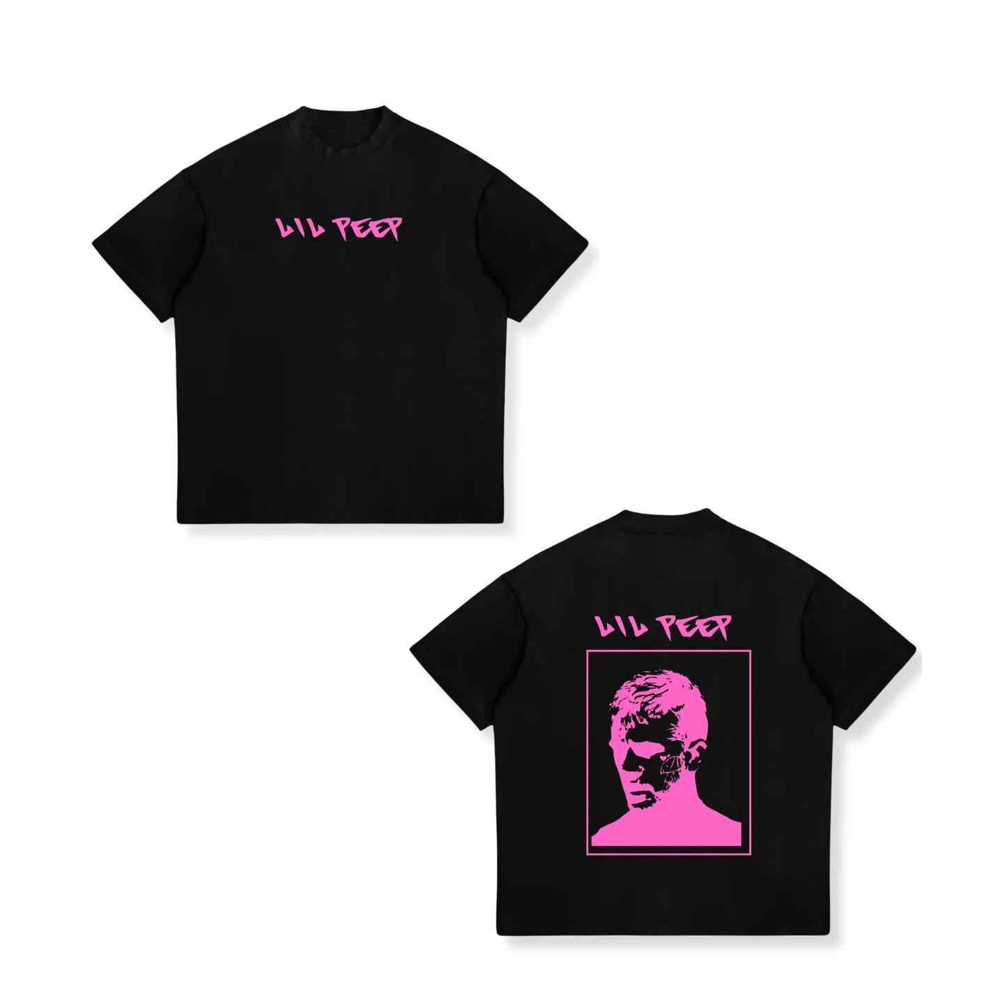Rapper Lil Peep Hell Boy Graphic TShirt Men's Cool Hip Hop Fashion T-Shirts Men Women Cotton Oversized Tee Shirt Streetwear