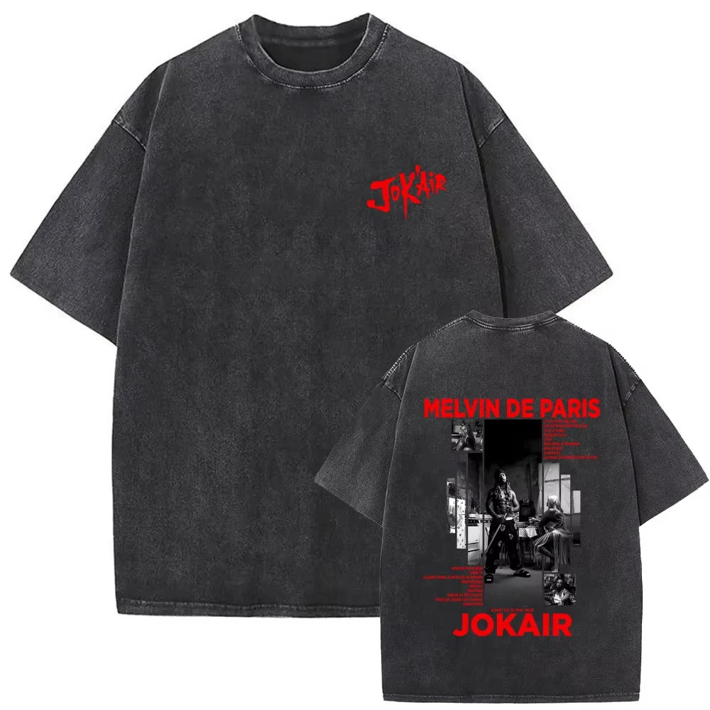 Rapper Album Graphic Washed Vintage Tshirt Men Women Hip Hop Fashion Pop Music 100%cotton T-shirt Male Vintage Oversized Tops