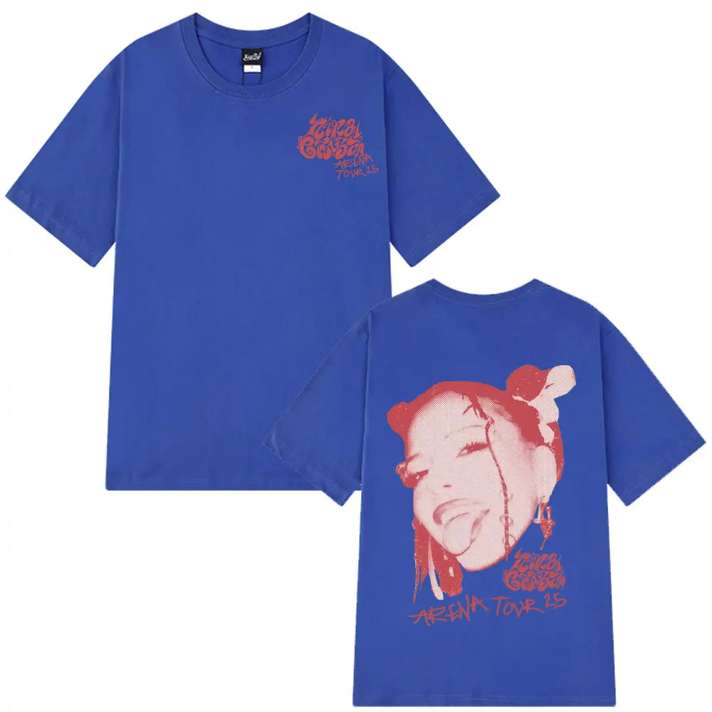 Rapper Nina Chuba Arena Tour 2025 Tees Men Women Hip Hop Fashion Pop Music T-shirts Casual Cotton Oversized Aesthetics T Shirts