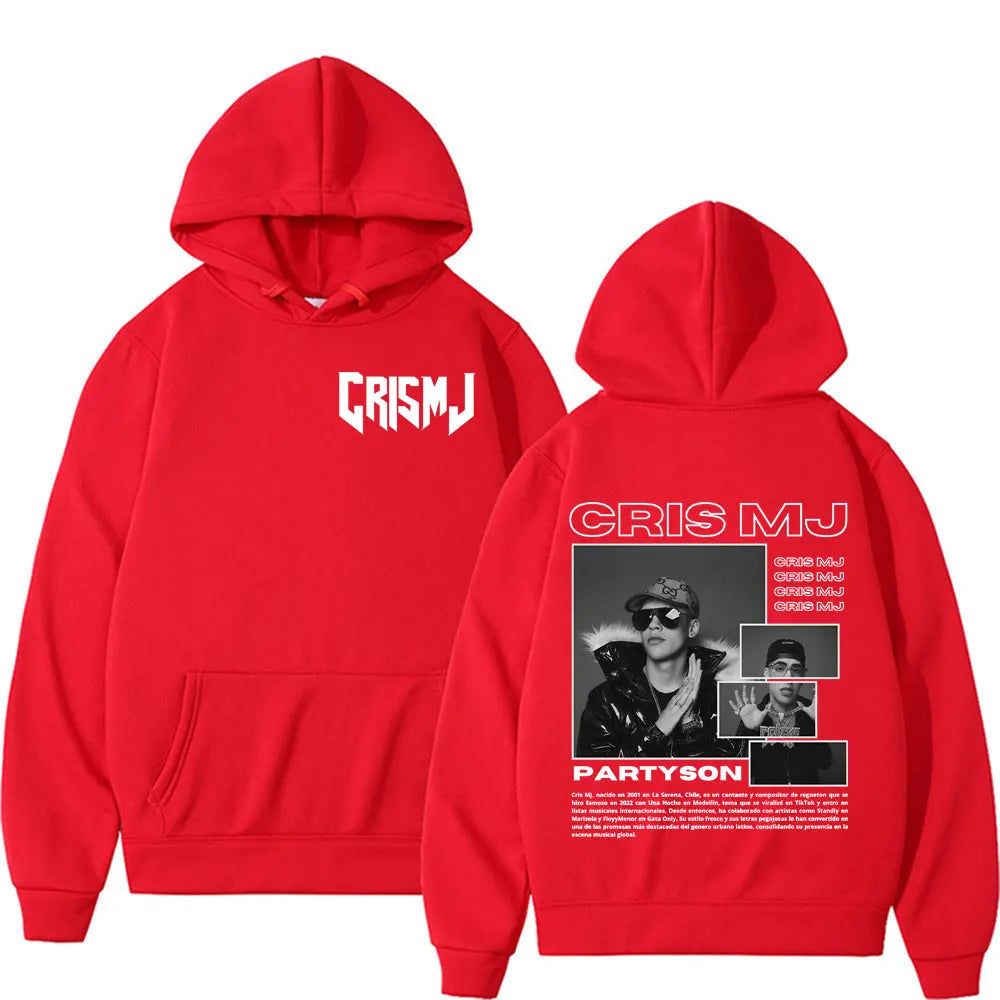 Rapper Cris Mj Tour 2025 Merch Hoodies Men Women Harajuku Fashion High Street Hoodie Tops Oversized Hip Hop Hot Sale Sweatshirts