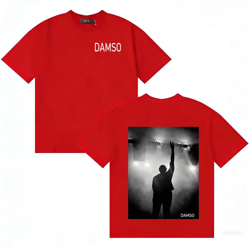Singer Damso Harajuku Graphics Short Sleeve T Shirt Mens Womens Hip-Hop French Rapper High Quality Casual Loose Tshrit Teenagers