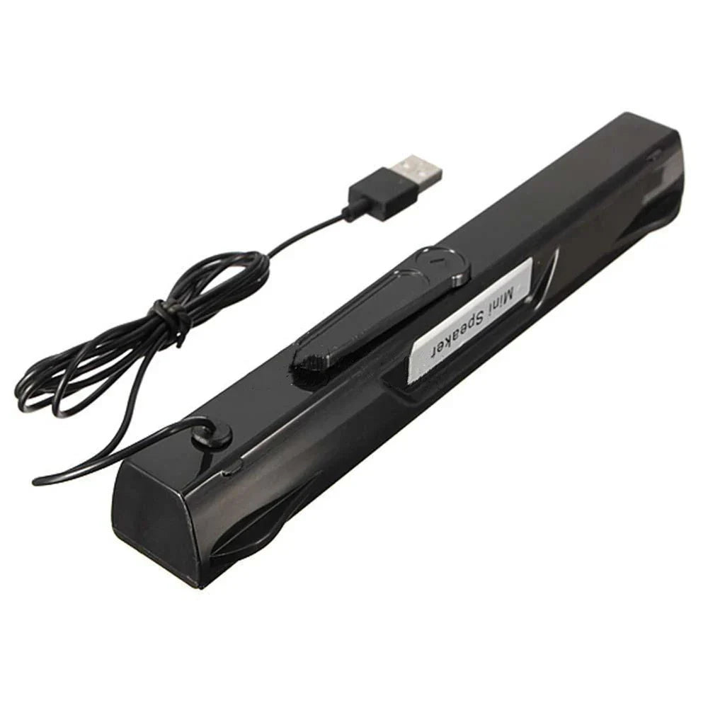 Black wired mini portable usb speaker with cable player versterker luidspreker sound box voor computer use