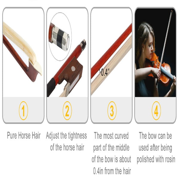 4/4 Violin Beginner Violin Kits Professional Stringed Musical Instruments Starter Kits for Beginner Beginners Violin