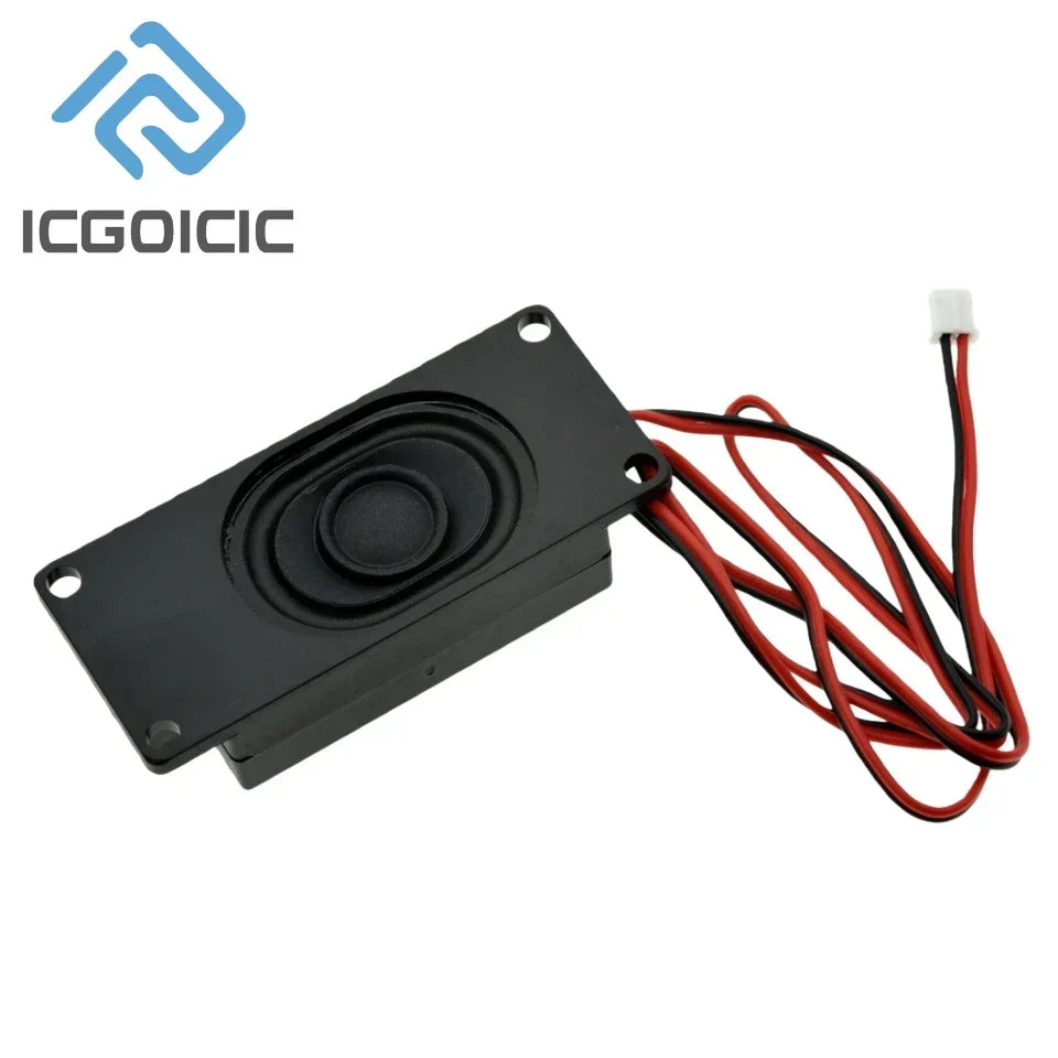 Black rectangular 10pcs mini speaker with red and black wires for cavity loudspeaker diy advertising and sound projects