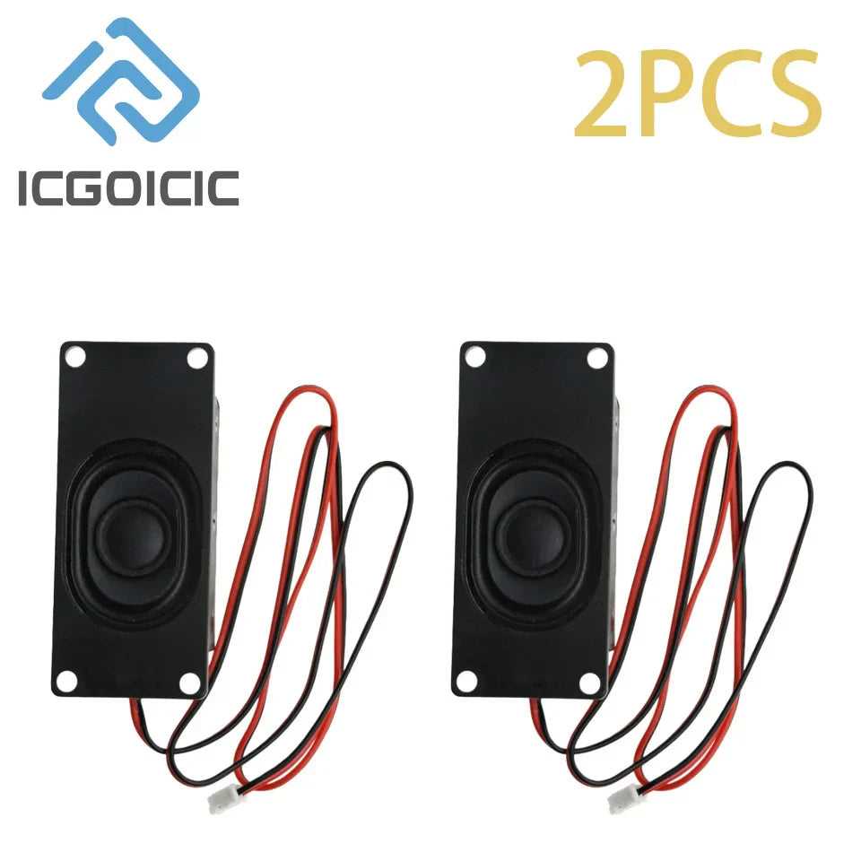 Black rectangular ic goicic 10pcs mini speaker with red and black wires for cavity loudspeaker diy advertising use