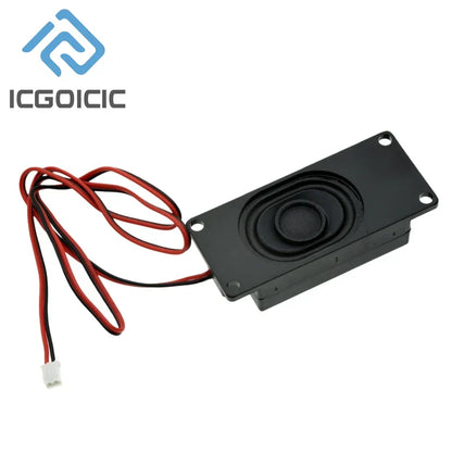 Black rectangular 10pcs mini speaker 8ohm 3w with red and black wires for cavity loudspeaker diy advertising use