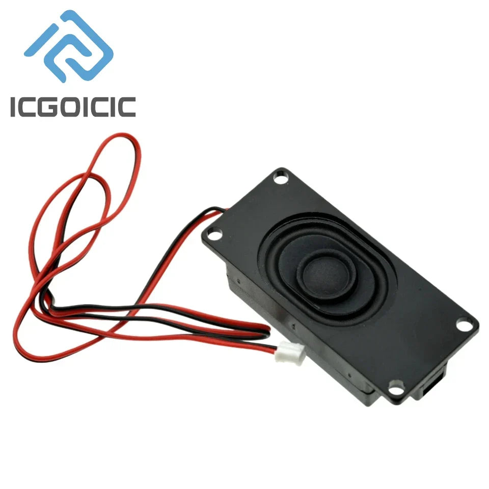 Black rectangular 10pcs mini speaker with red and black wires for cavity loudspeaker diy advertising and sound projects
