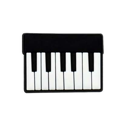Black and white piano key charm with sleek minimalist design for 20pcs musical instruments accessories decorations buckles