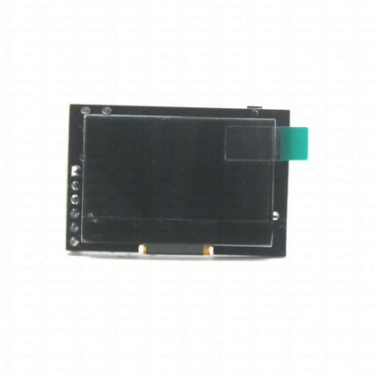 Black rectangular 1.3-inch oled music spectrum display module with green ribbon cable for voice controlled microphone use