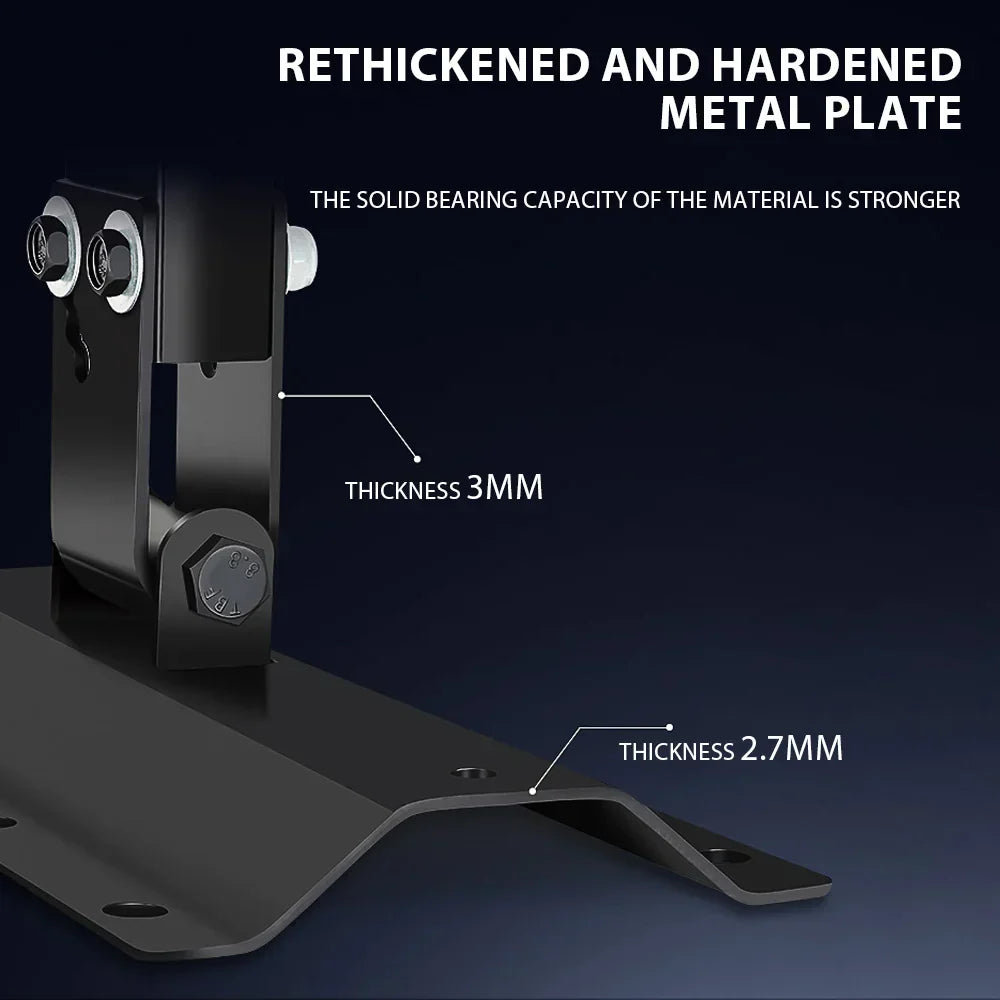 Black rethickened metal stands audio speaker wall mounts brackets professional with bolted telescopic wall mounting hardware