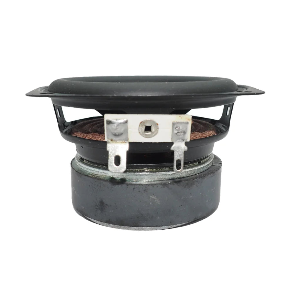 Black 3 inch 78mm subwoofer speaker with matte finish and metallic brackets for ohm 15w supper diy home theater use