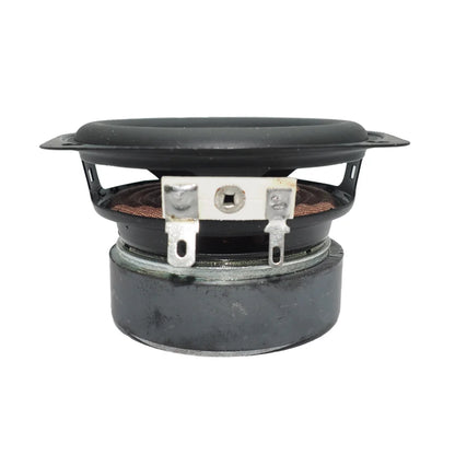 Black 3 inch 78mm subwoofer speaker with matte finish and metallic brackets for ohm 15w supper diy home theater use