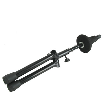 Black rubber bulb with metal stem and spring mechanism for iron trumpet support in piece detachable trumpet stand holder