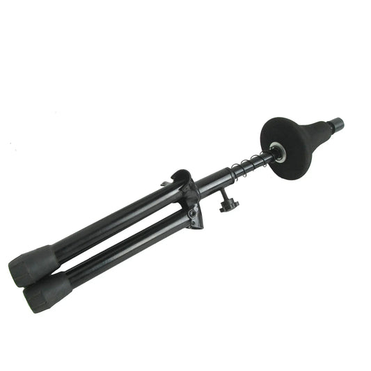 Black rubber bulb with metal stem and spring mechanism for iron trumpet support in piece detachable trumpet stand holder