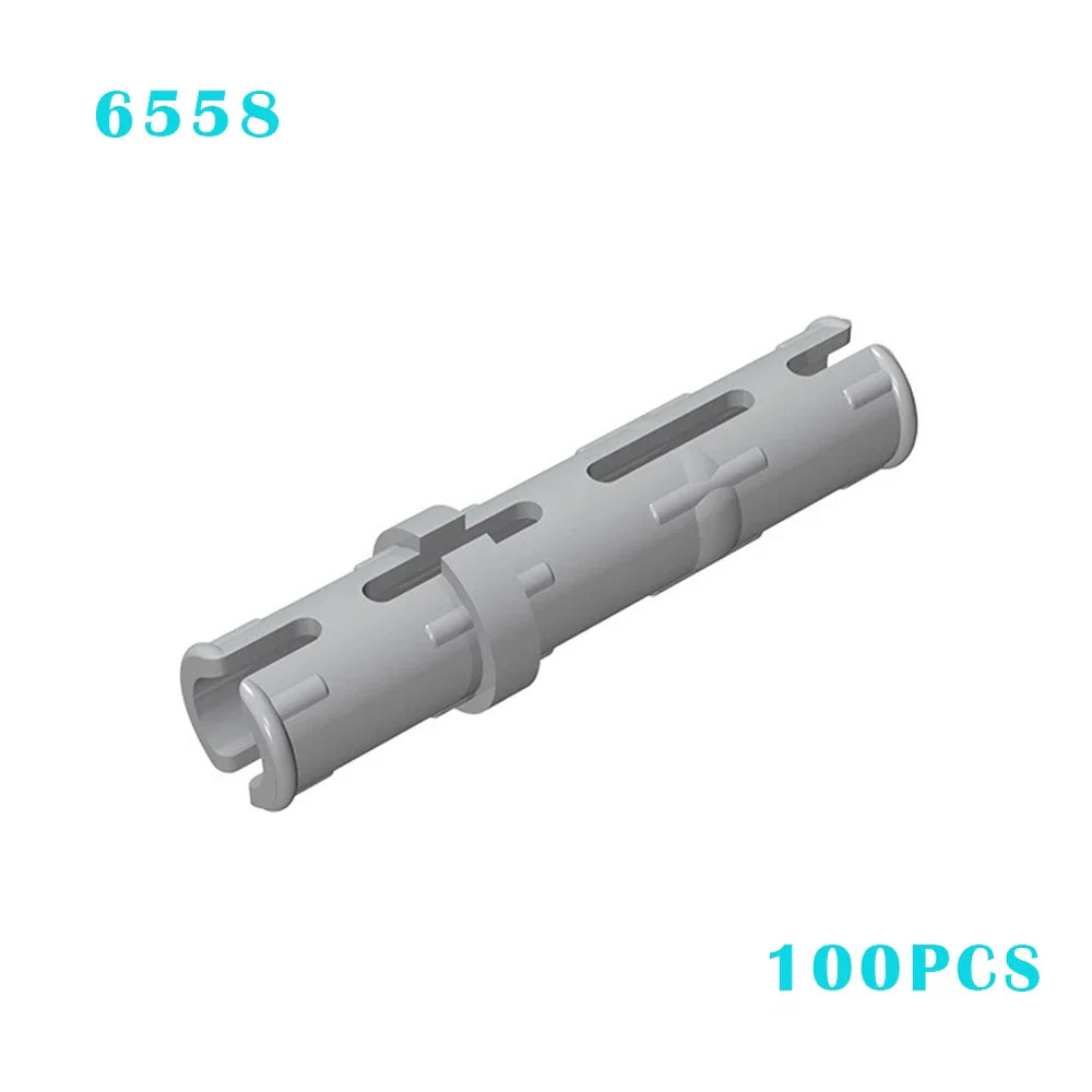Gray plastic lego technic axle connector 6558 with friction ridges bricks for technical moc buildings and diy christmas gifts