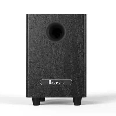 Black wood-finish 100w high power 6.5 inch passive subwoofer home speaker with ibass logo for car speaker amplifier boom box