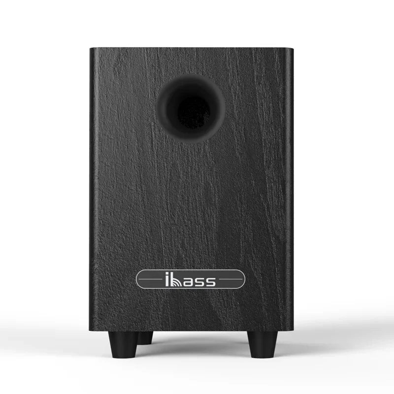 Black wood-grain finished 100w 6.5 inch passive subwoofer home with circular port for car speaker amplifier speakers boom box