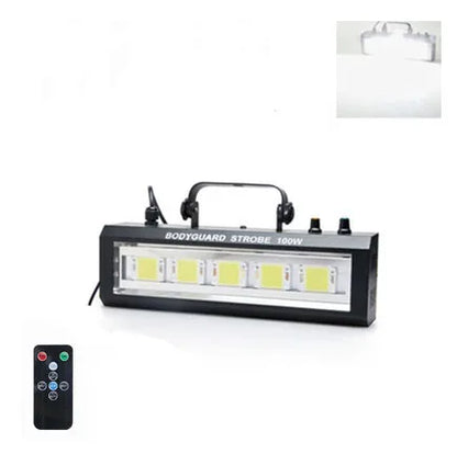 Black bodyguard 100w led strobe light with six yellowish-white leds handle speed auto control for disco party use