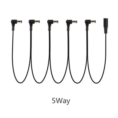 General Guitar Effect Pedals 5 Way Power Daisy Chain Cables Fit For 9V DC Pedal Power Adapter Guitar Effector Accessories