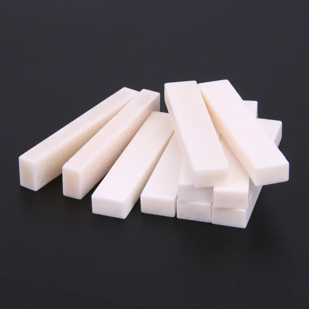 White rectangular guitar blank bone bars for bone nut professional buffalo bone guitar bridge replacement parts