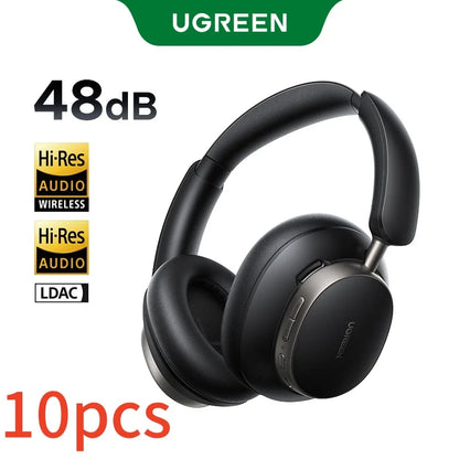 Black ugreen wireless over-ear headphones with hi-res audio and ldac support for 10pcs studio pro headphones type beat music