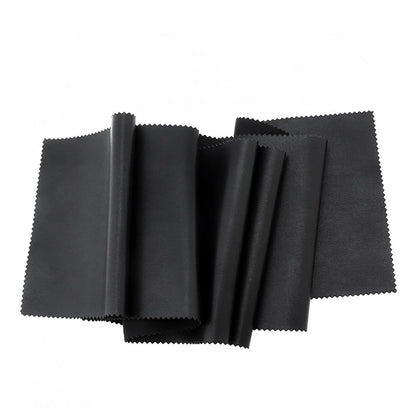 Black microfiber cleaning cloths with serrated edges for piano keyboard dust on keys upright pianos and grand pianos