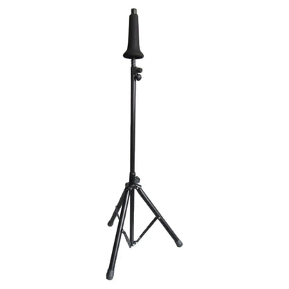 Black metal tripod trombone instrument stand with adjustable height 128cm for type beat music training show use