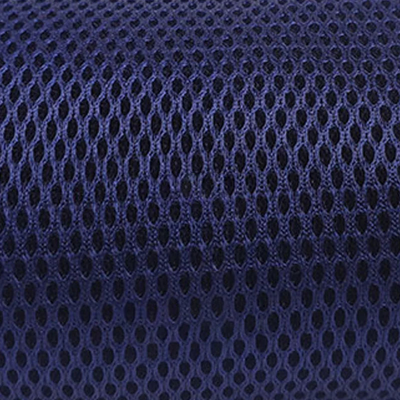Dark blue chemical fiber speaker mesh cloth with oval holes for sound box dustproof and soundproof protection
