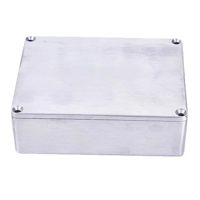 Silver brushed aluminum 1590bb aluminum case with four corner holes effects pedal enclosure guitar use