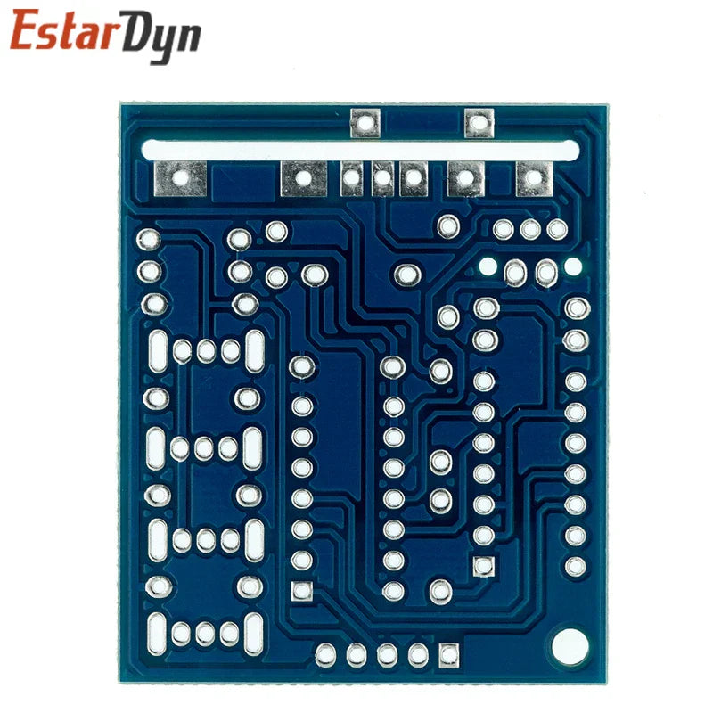 Blue rectangular printed circuit board with estardyn logo for 16 music sound box electronic module diy soldering practice learning kit