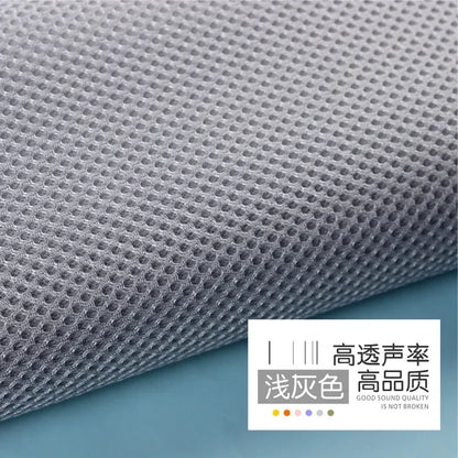 Light gray perforated mesh fabric speaker mesh cloth 160x200cm for dustproof soundproof net cover filter protector