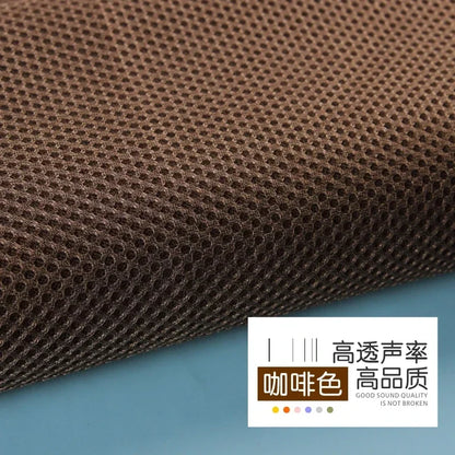 Coffee-colored perforated mesh fabric speaker mesh cloth 160x200cm dustproof soundproof protective cover