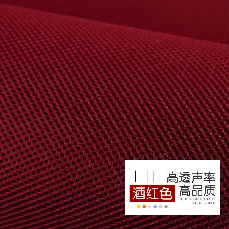Deep red speaker mesh cloth 160x200cm with breathable dustproof soundproof fabric for protective use