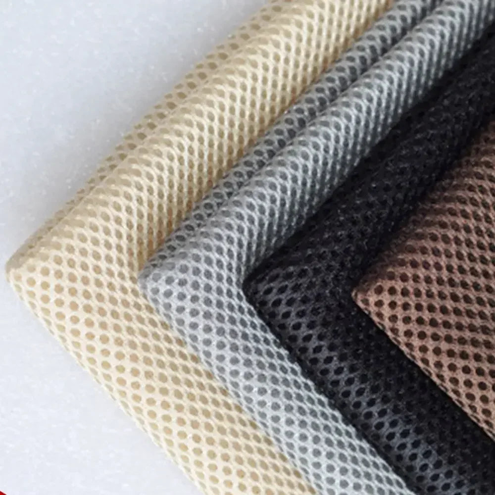 160x200cm speaker mesh cloth rolls in beige gray black and brown with a dotted dustproof soundproof fabric pattern