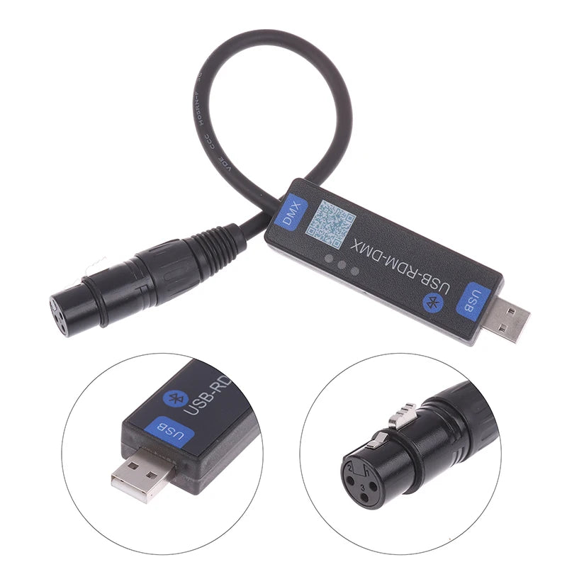USB-RMD-DMX Mobile App DMX Dialer Stage Light Wireless Bluetooth DMX Controller Tool Only Supports Android Devices