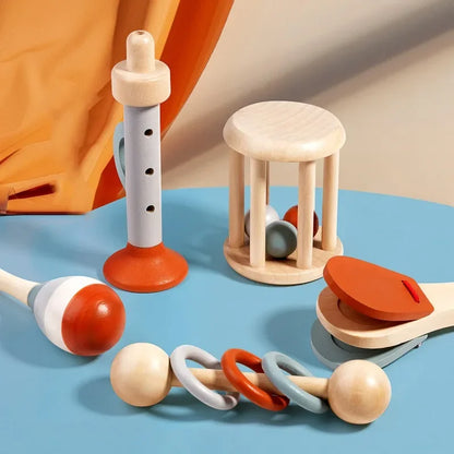 Baby Music Toys Montessori Wooden Toys Child Percussion Instruments Early Educational Toys Birthday Gifts for Toddlers Girl Boy