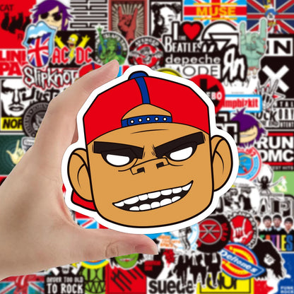 10/50/100PCS Rock Music Punk Style Stickers Cartoon Hip-hop Personalized Decorative Graffiti Decal Toys DIY Scrapbook Desk Bike