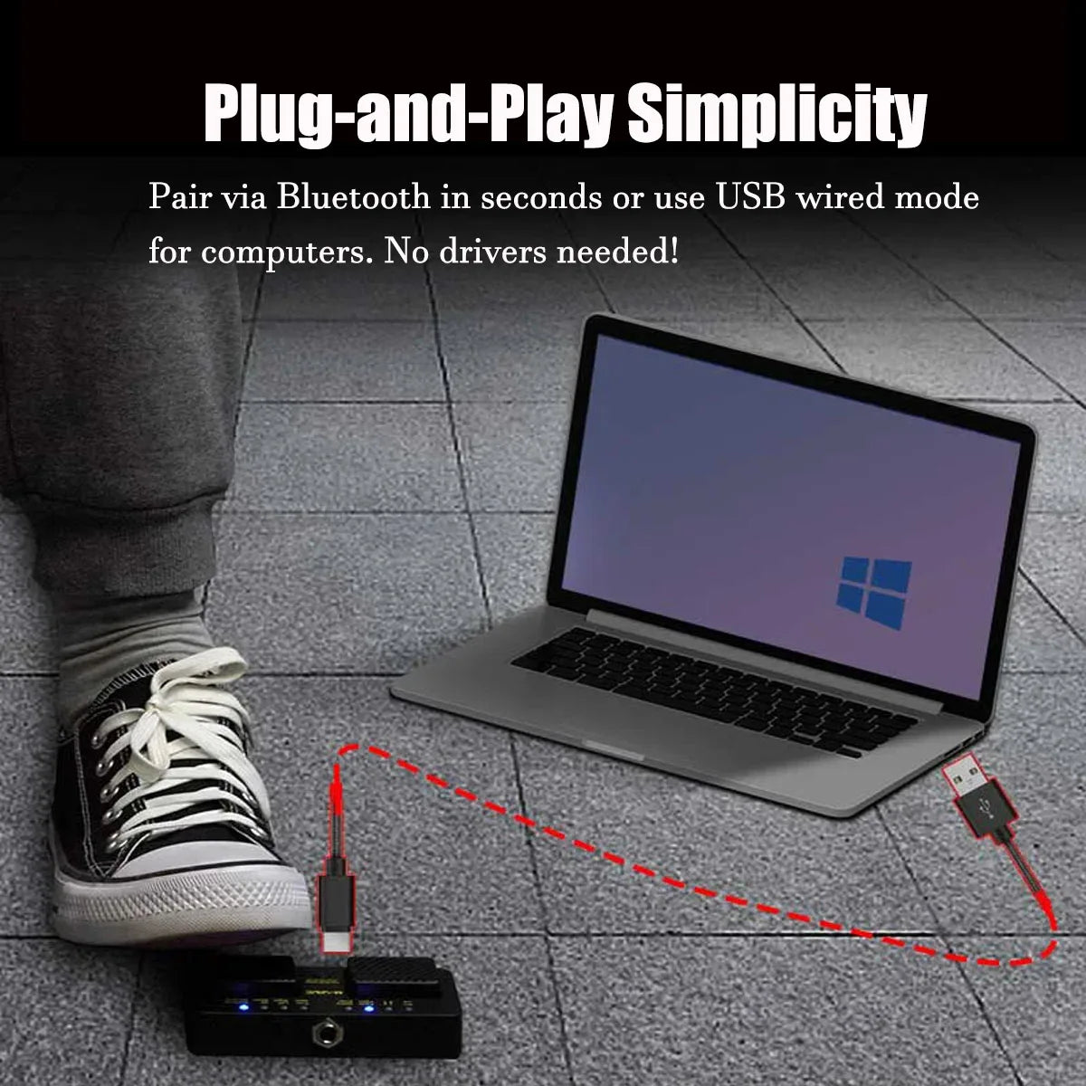 M-VAVE Cube Turner Pro Wireless Bluetooth Page Turner Pedal, 7 Modes USB Rechargeable, Music Sheet Turner for Musicians